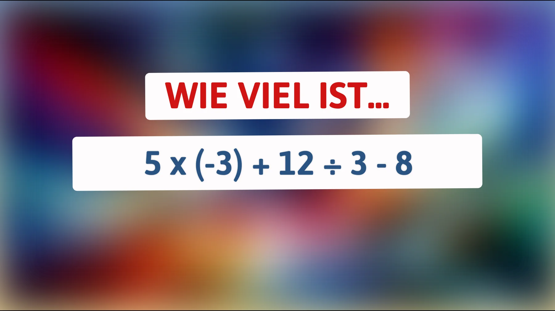 Nur 1% der Menschen können dieses mathematische Rätsel lösen - gehörst du dazu?"