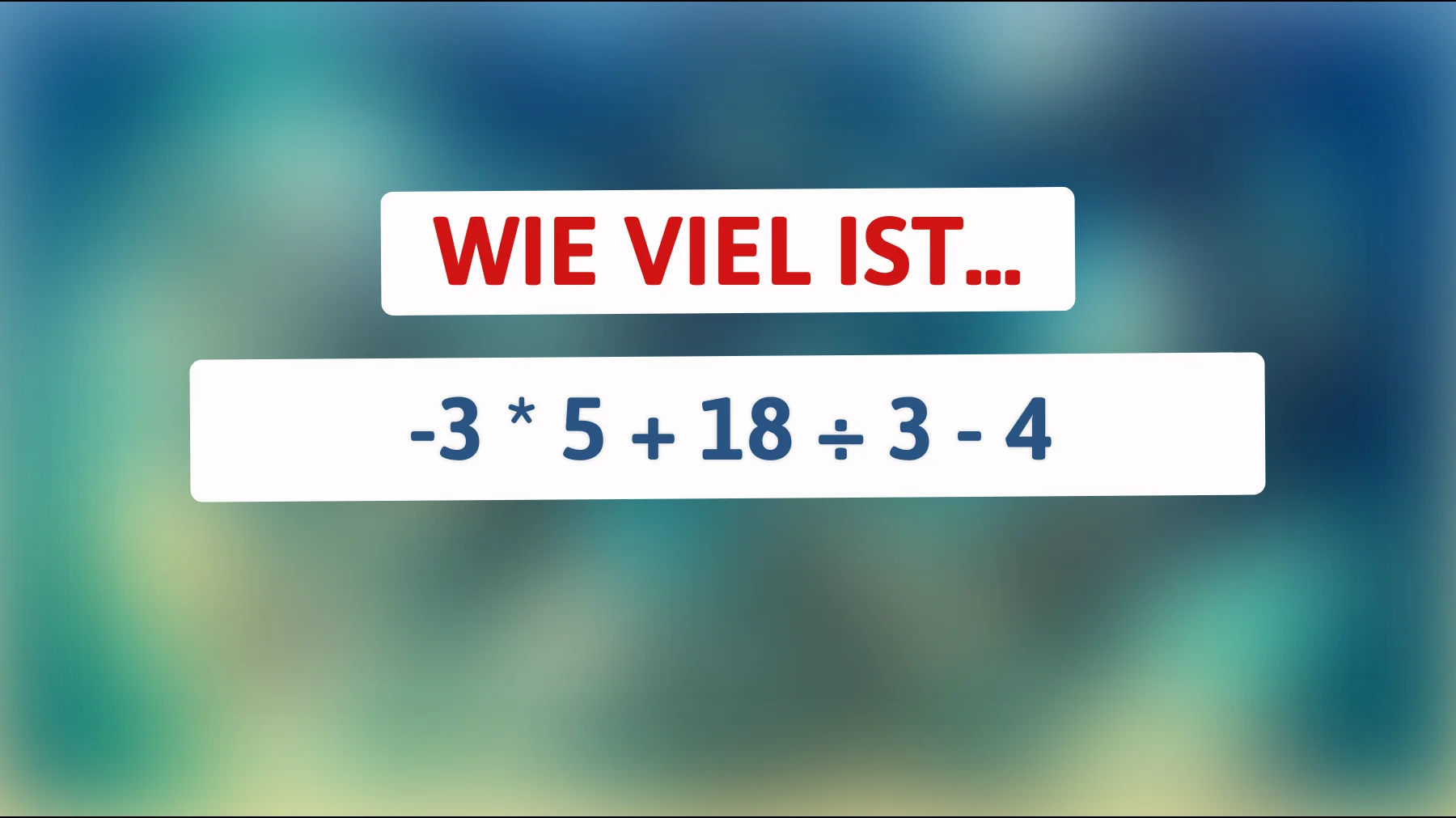 98% der Menschen scheitern: Kannst du dieses Zahlenrätsel lösen?"