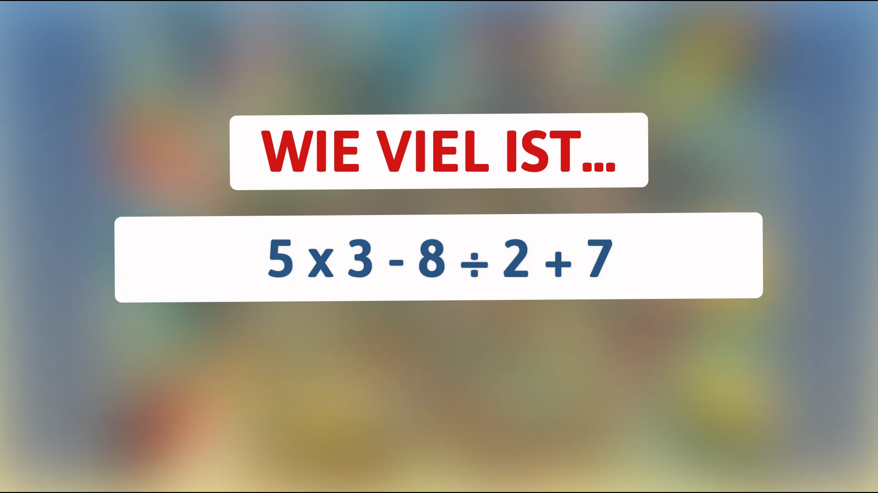 Kannst du dieses komplexe Rätsel lösen, das nur 1% der Menschen verstehen? Teste jetzt deinen Verstand!"