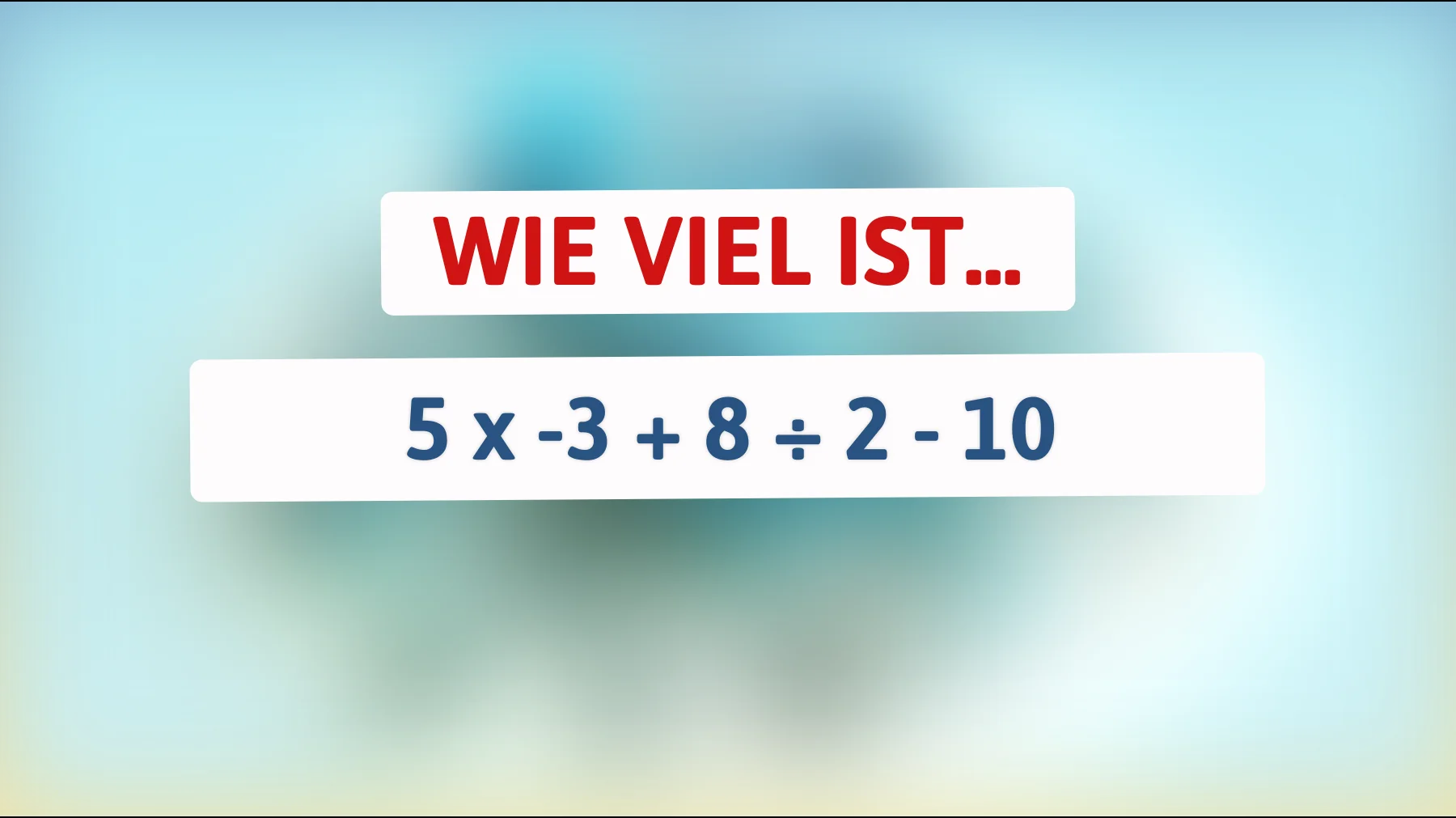 Nur für Genies: Kannst du dieses mathematische Rätsel schneller lösen als ein Taschenrechner?"