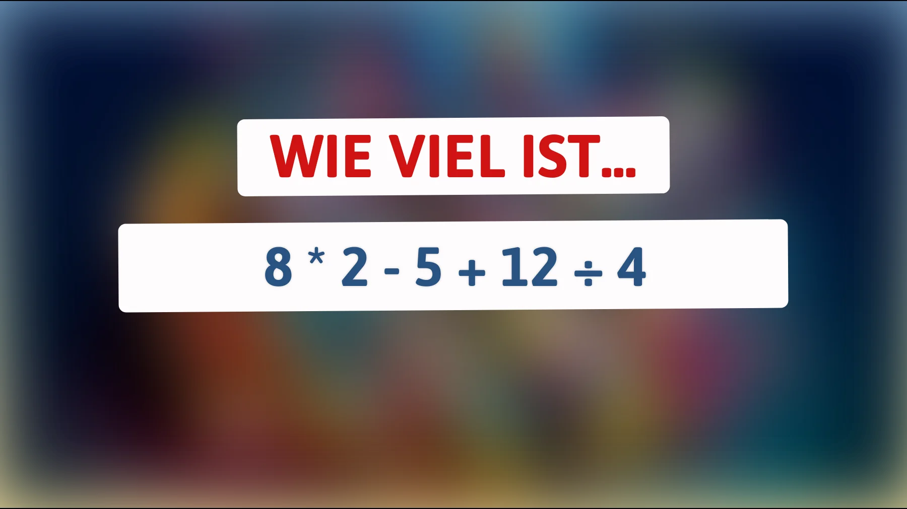 Nur für echte Genies: Kannst du das mathematische Rätsel lösen, das allen anderen Kopfschmerzen bereitet?"